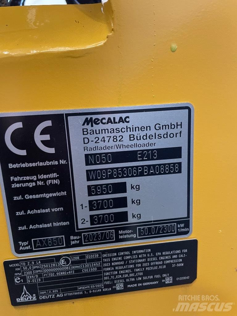 Mecalac AX 850 Hjullastere