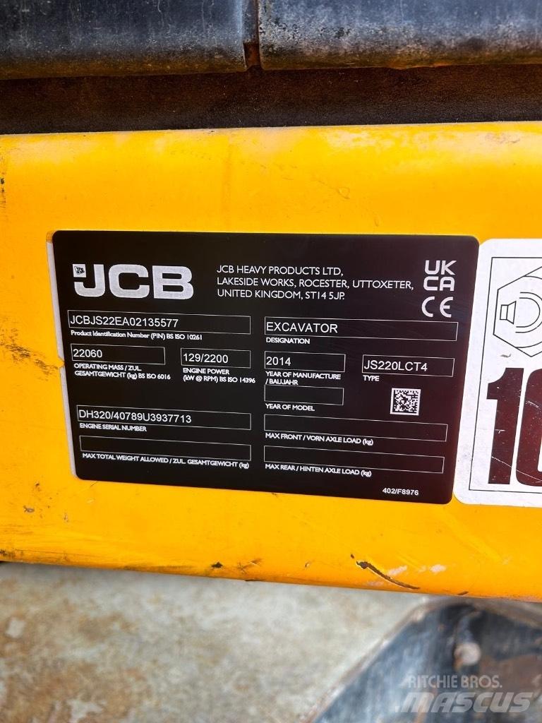 JCB JS 220 LC Beltegraver