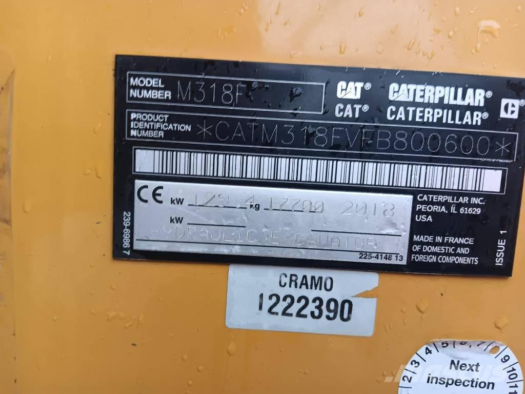 CAT M 318 F Hjulgravere