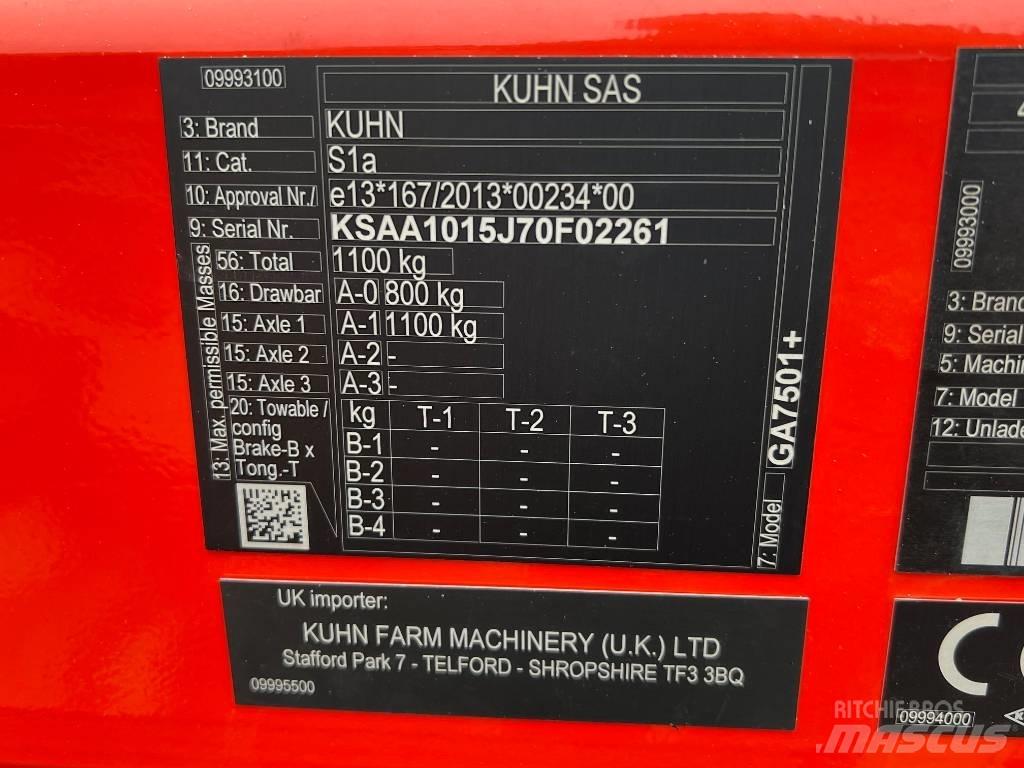 Kuhn GA 7501 Raker og høyvendere