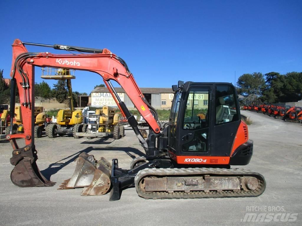 Kubota KX 080-4 Midigravere 7 - 12t