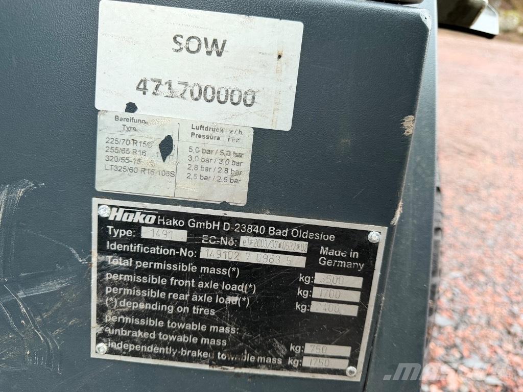 Hako Citymaster 1600 Feiemaskiner