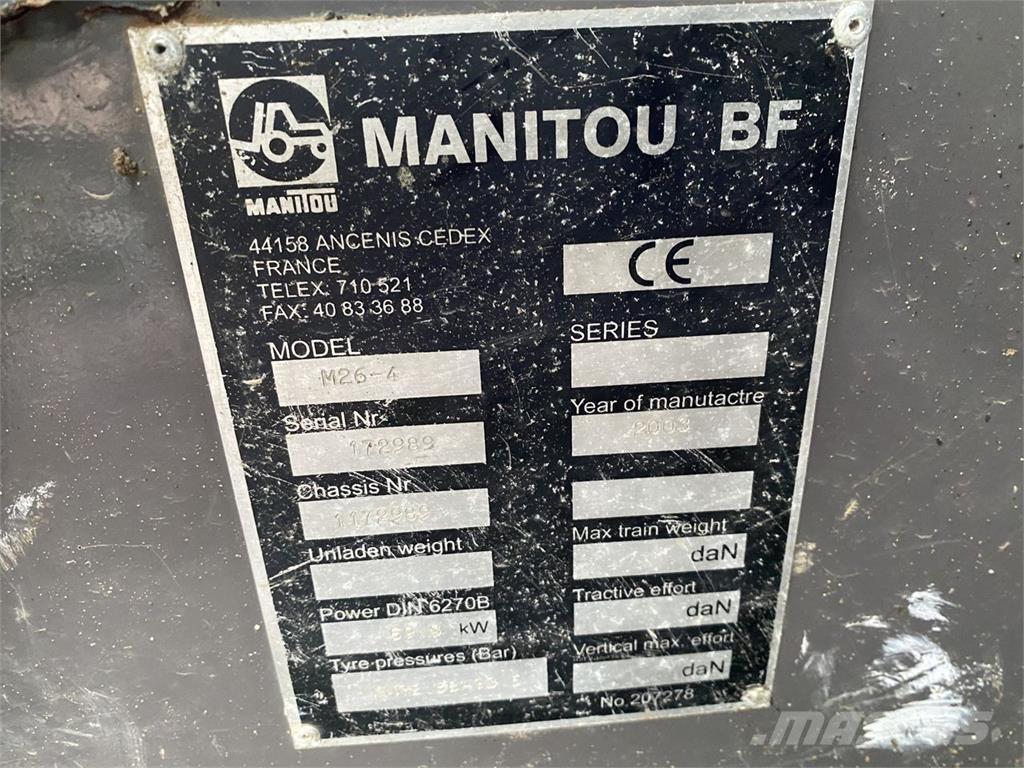 Manitou M26-4 Gaffeltrucker - Annet