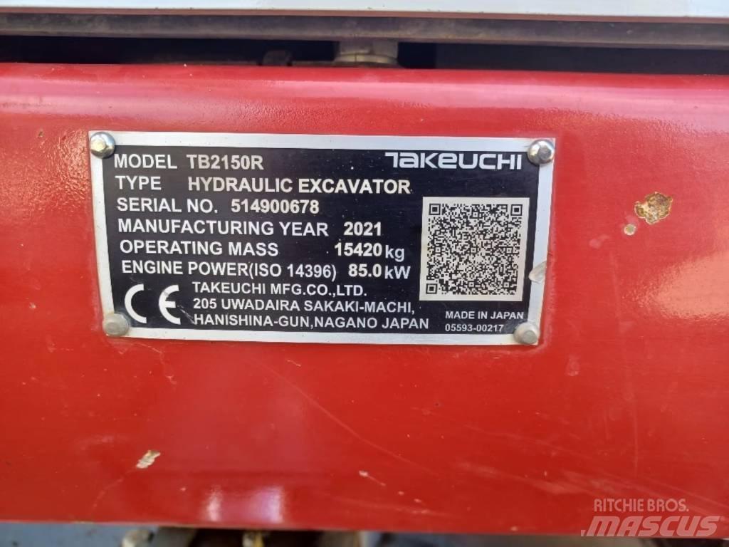 Takeuchi TB 2150 R Beltegraver