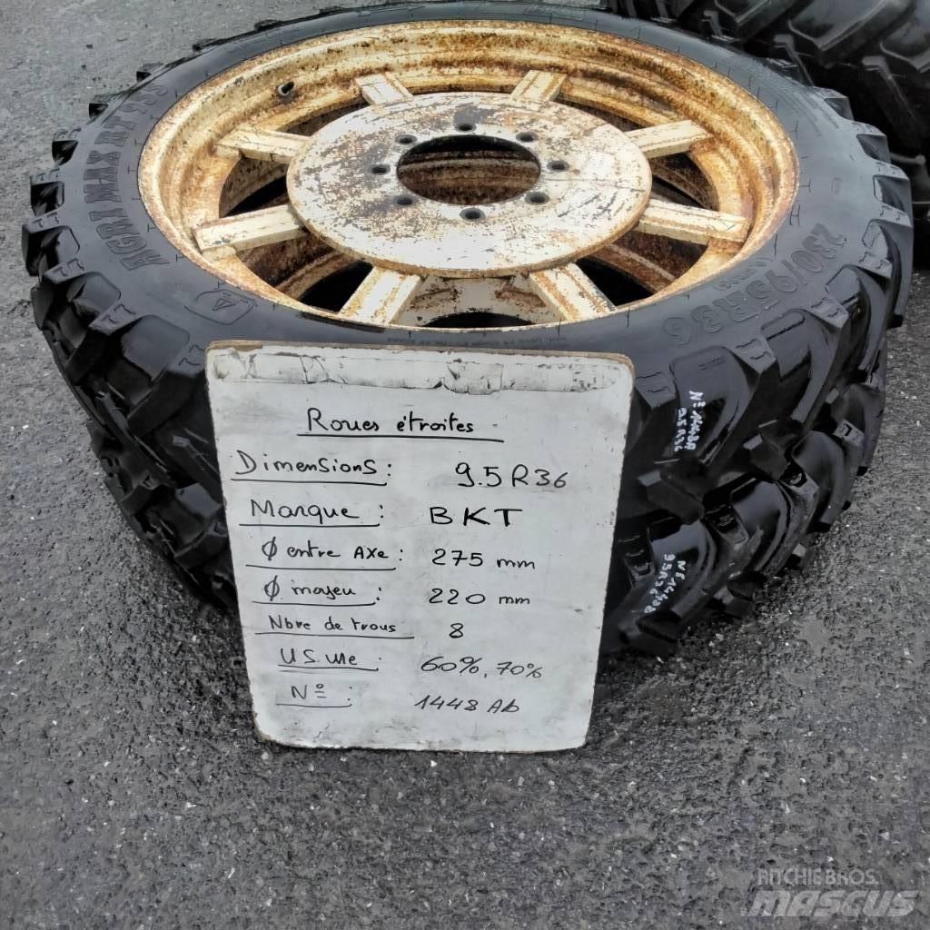 BKT 9.5R36 Dekk, hjul og felger