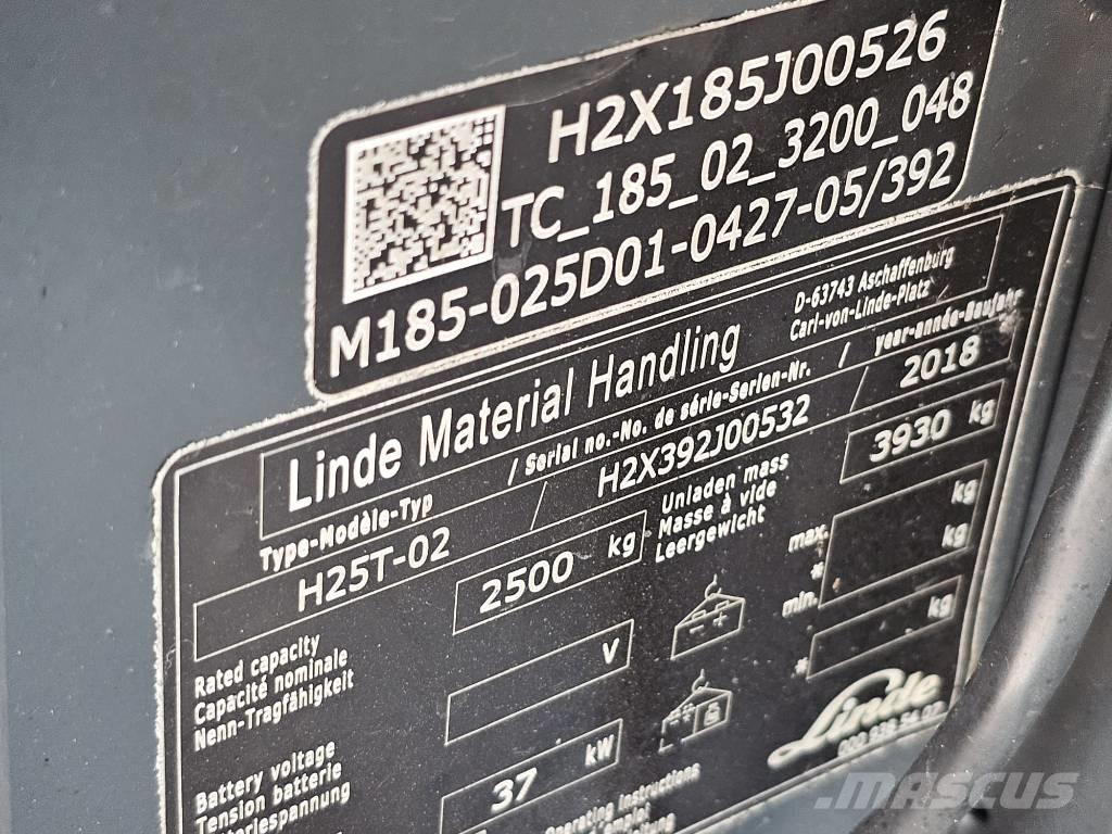 Linde H25T-02 Propan trucker