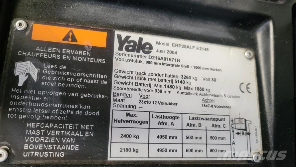 Yale ERP25ALF Elektriske trucker
