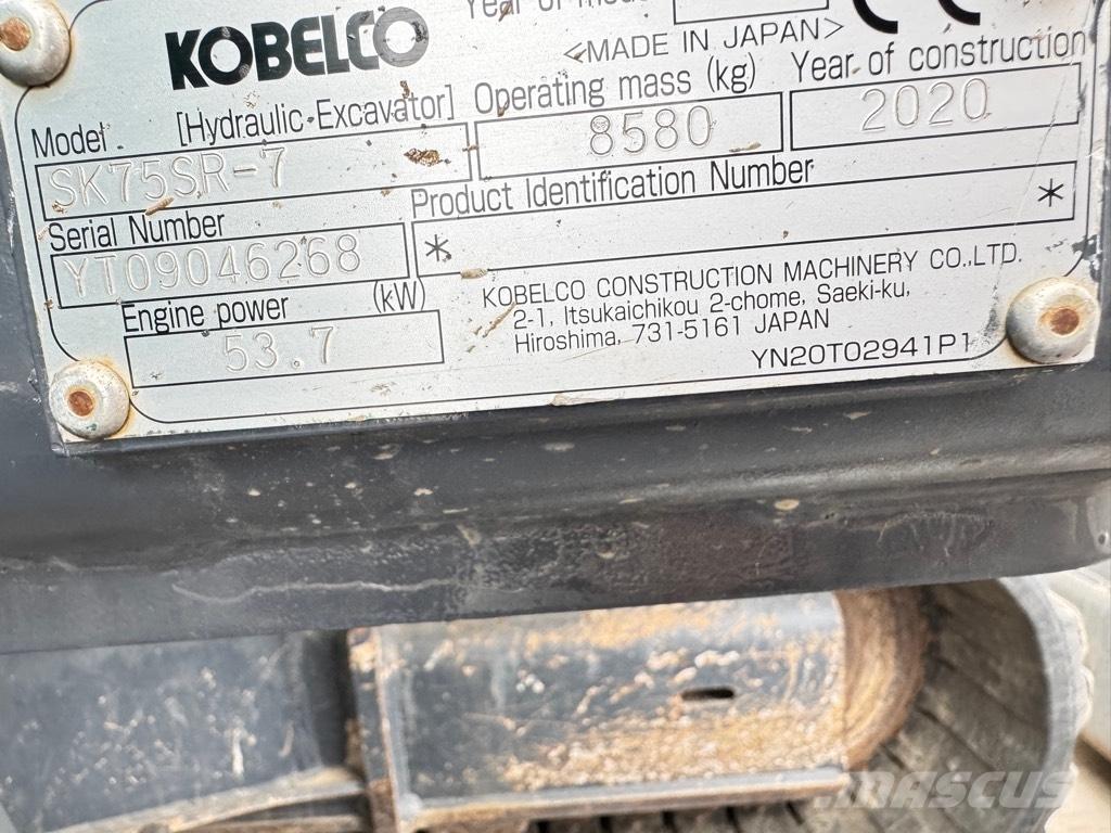 Kobelco SK75SR-7 Midigravere 7 - 12t