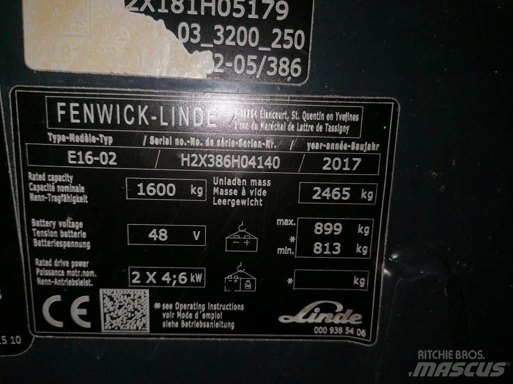 Linde E16-02 Elektriske trucker