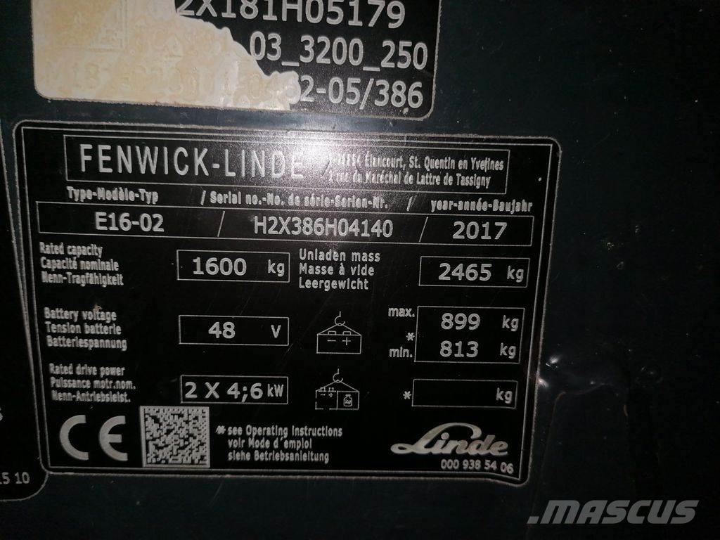 Linde E16-02 Elektriske trucker