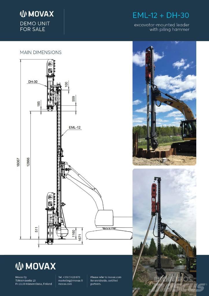 Movax EML-12 & DH-30 Hydrauliske hammere