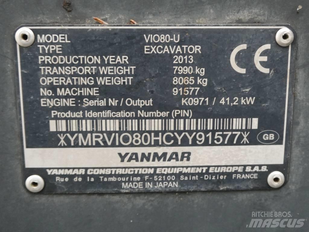 Yanmar Vio 80 U Midigravere 7 - 12t
