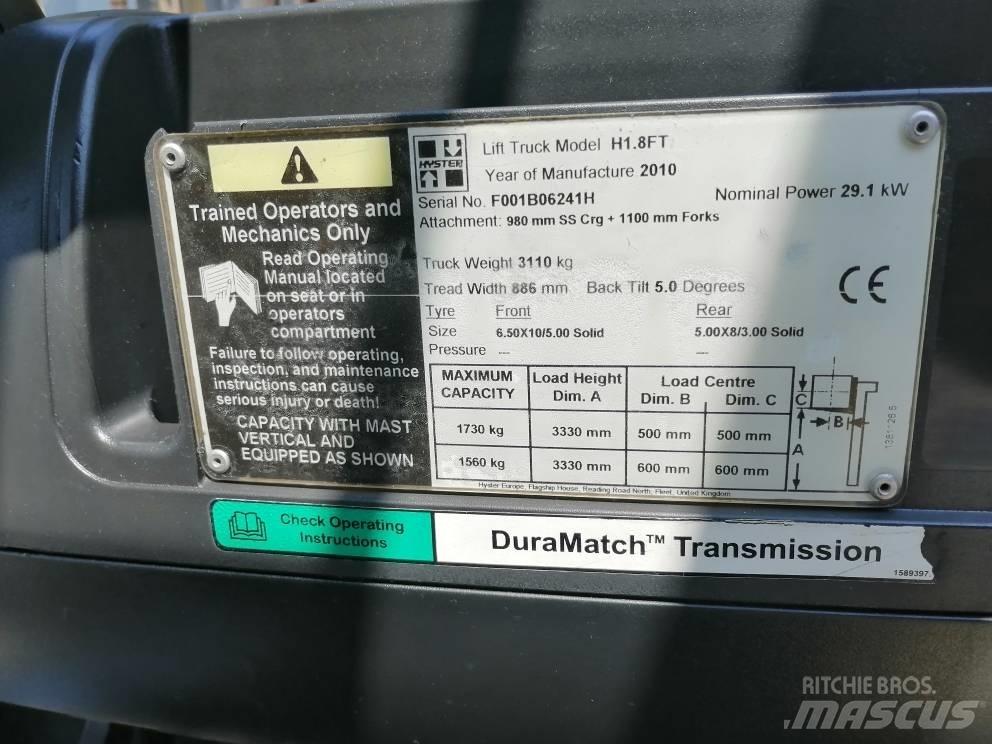 Hyster H 1.8 FT Diesel Trucker