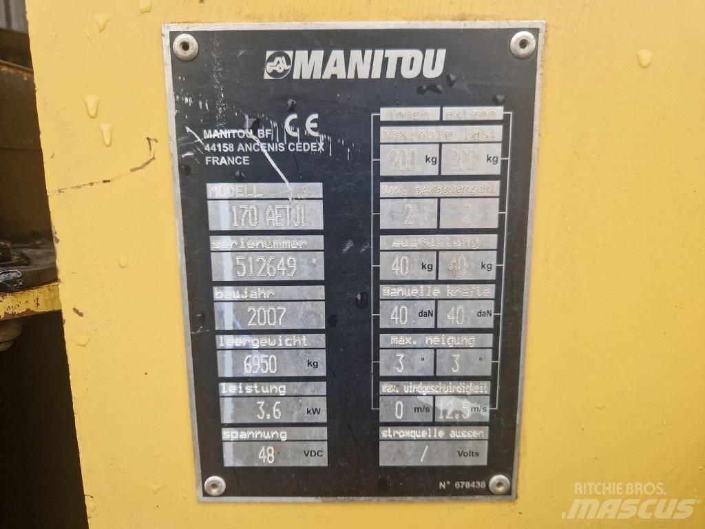Manitou 170AETJL Leddede bomlifter