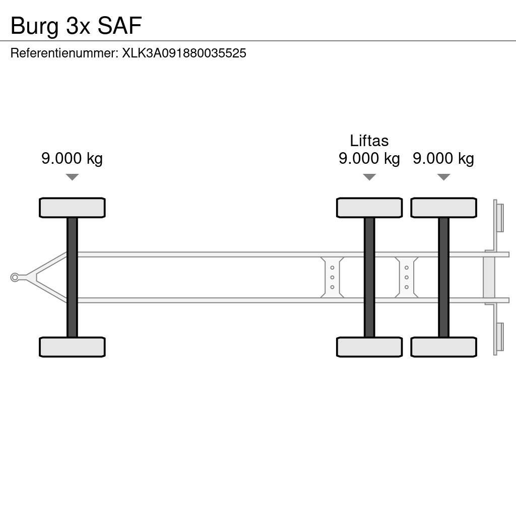 Burg 3x SAF Containerhenger