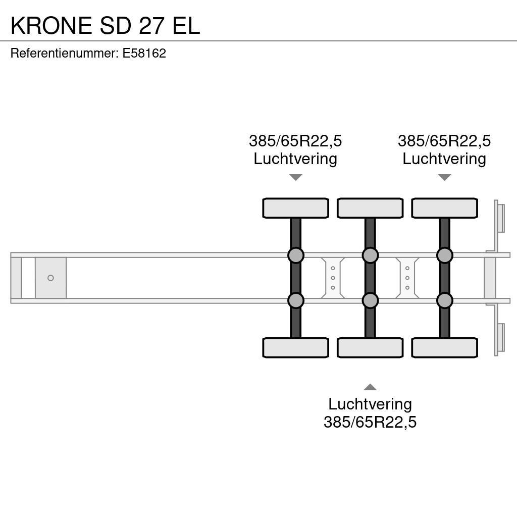 Krone SD 27 EL Planhengere semi