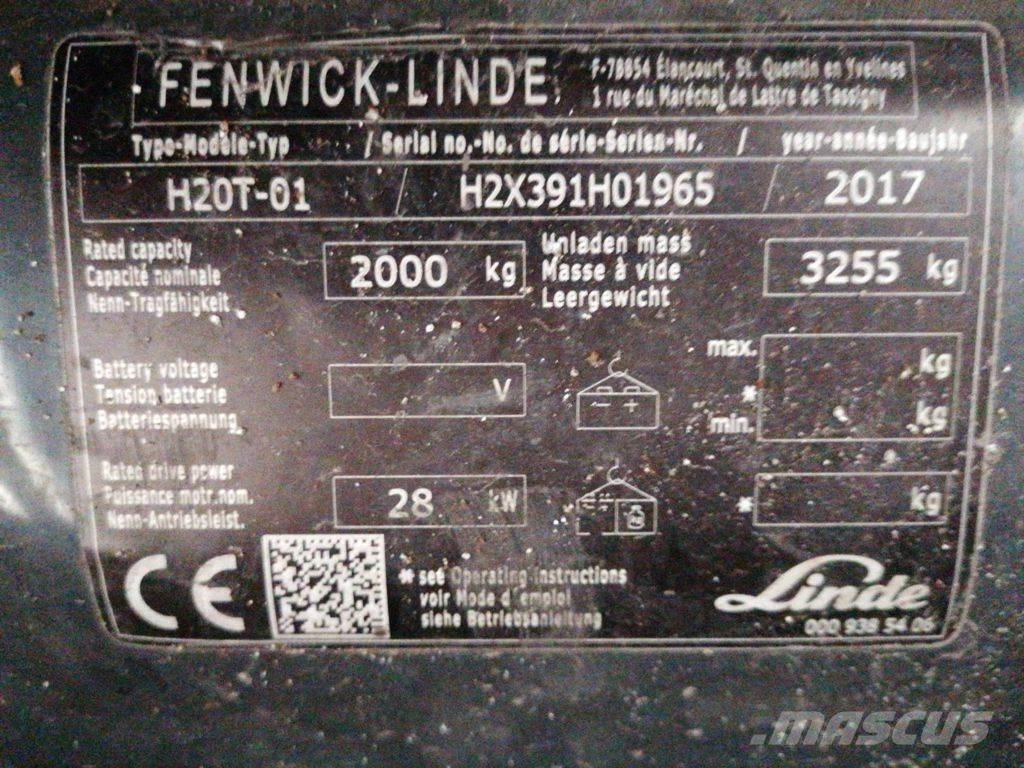 Linde H20T-01 Propan trucker
