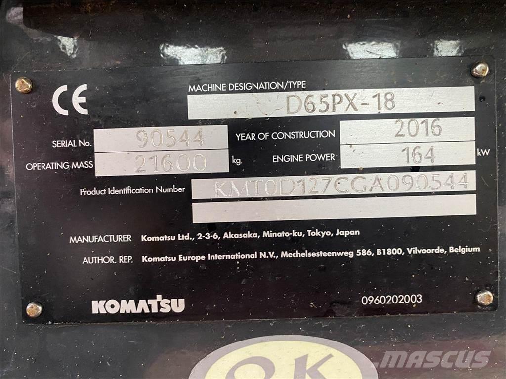 Komatsu D65PX-18 Dozere Beltegående