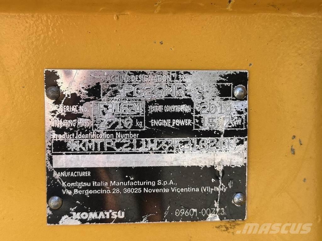 Komatsu PC26MR-3 Minigravere <7t