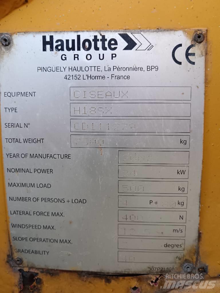 Haulotte H 18 SX Sakselifter