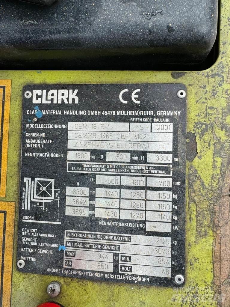 Clark CEM 16S Elektriske trucker