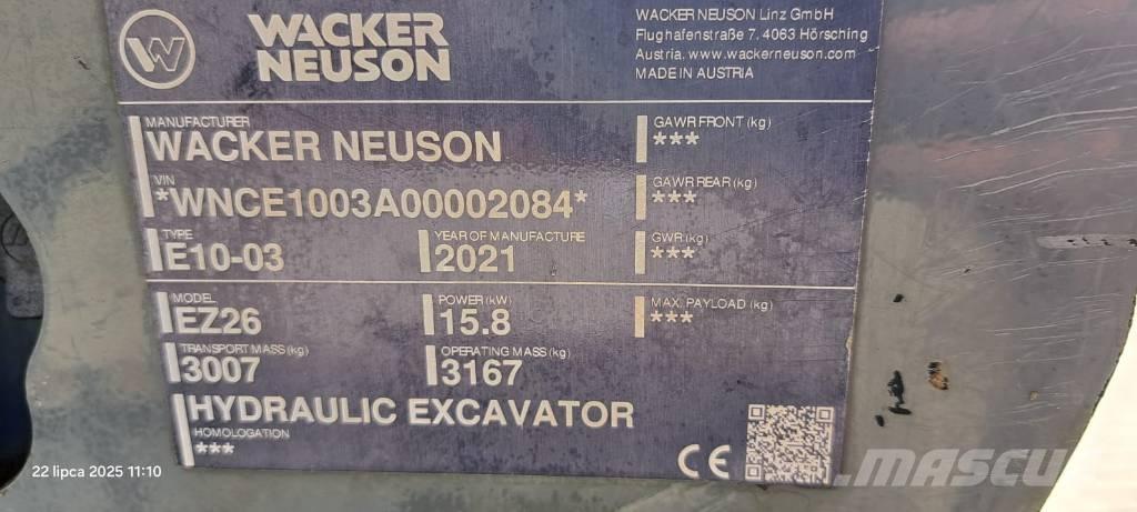 Wacker Neuson EZ 26 Beltegraver