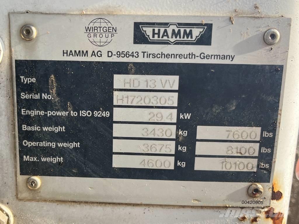 Hamm HD 13 VV Tandem Valser