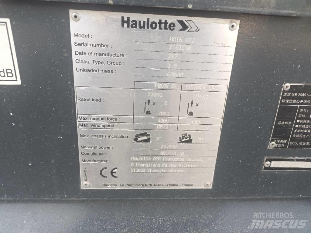 Haulotte HA16RTJ Leddede bomlifter