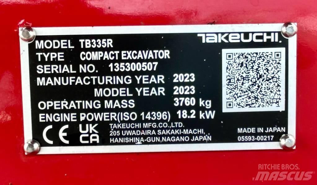 Takeuchi TB 335R V3 Minigravere <7t