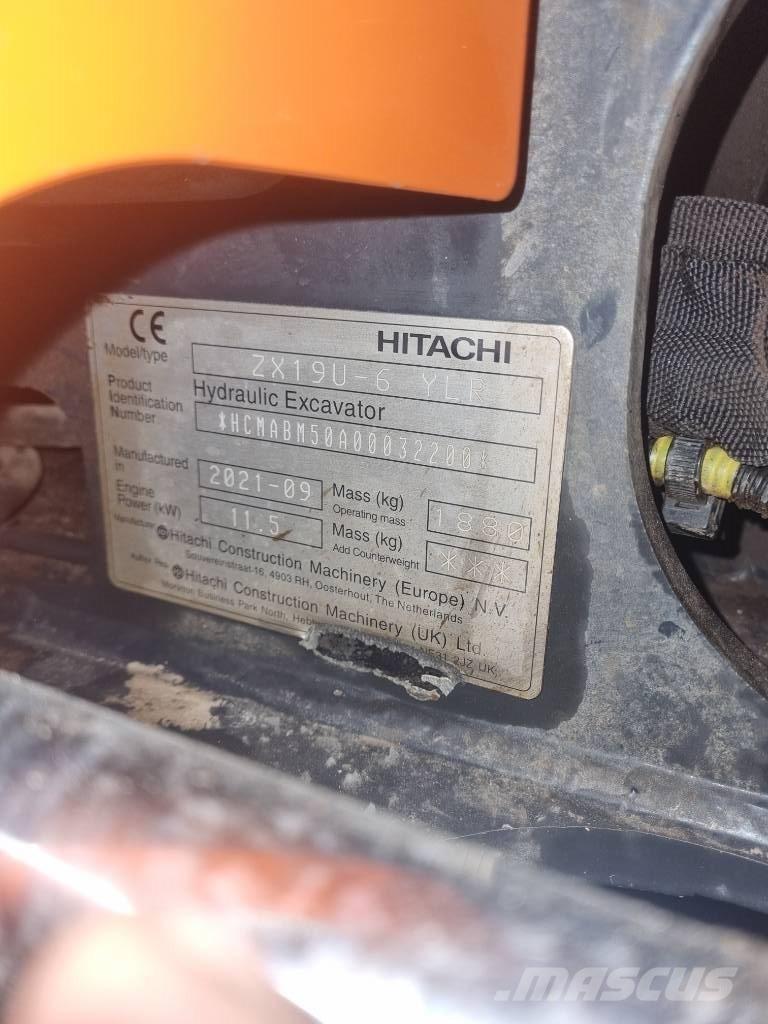 Hitachi ZX 19 U Minigravere <7t