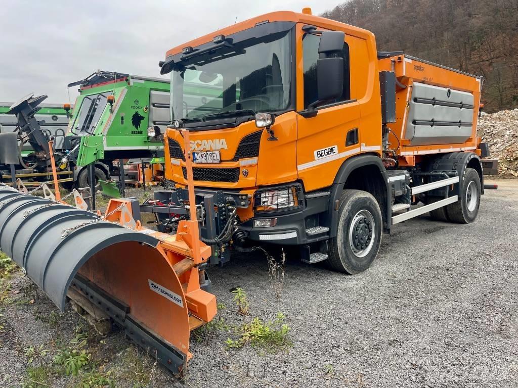 Scania P 410 Sand- og saltspredere