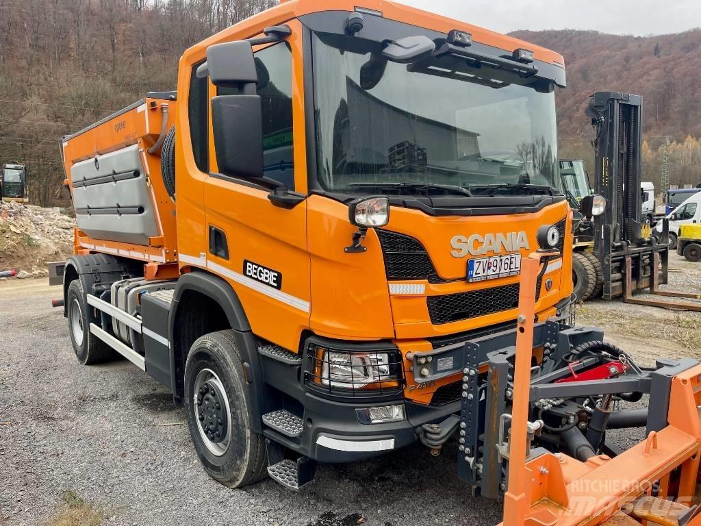 Scania P 410 Sand- og saltspredere