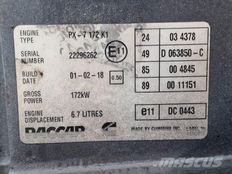 DAF PX-7 172 K1 Motorer