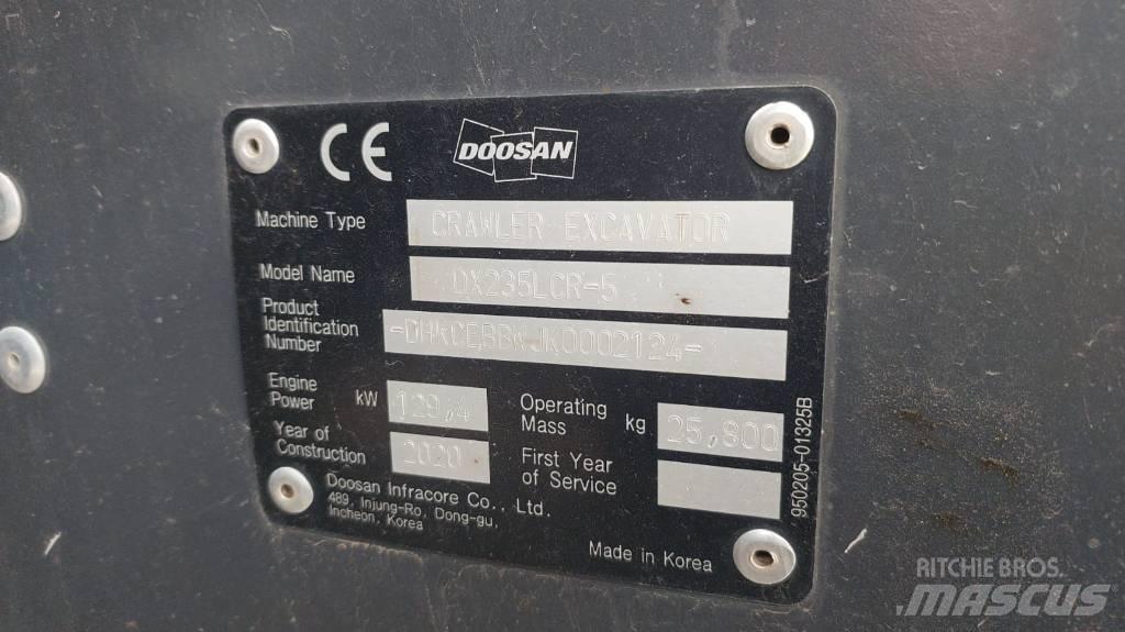 Doosan DX235LCR-5 Beltegraver