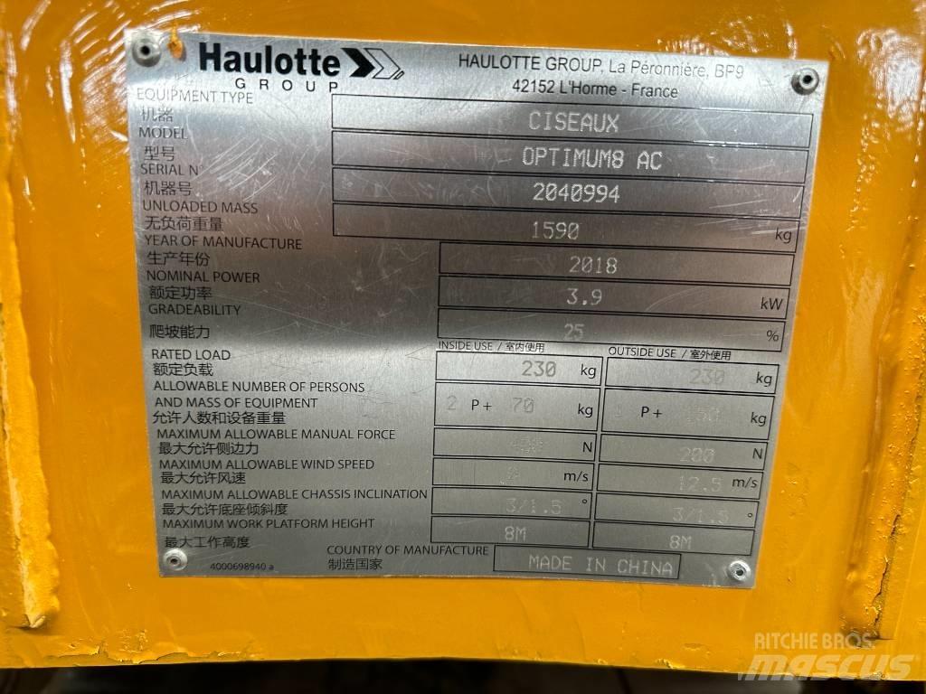 Haulotte OPTIMUM 8 Sakselifter
