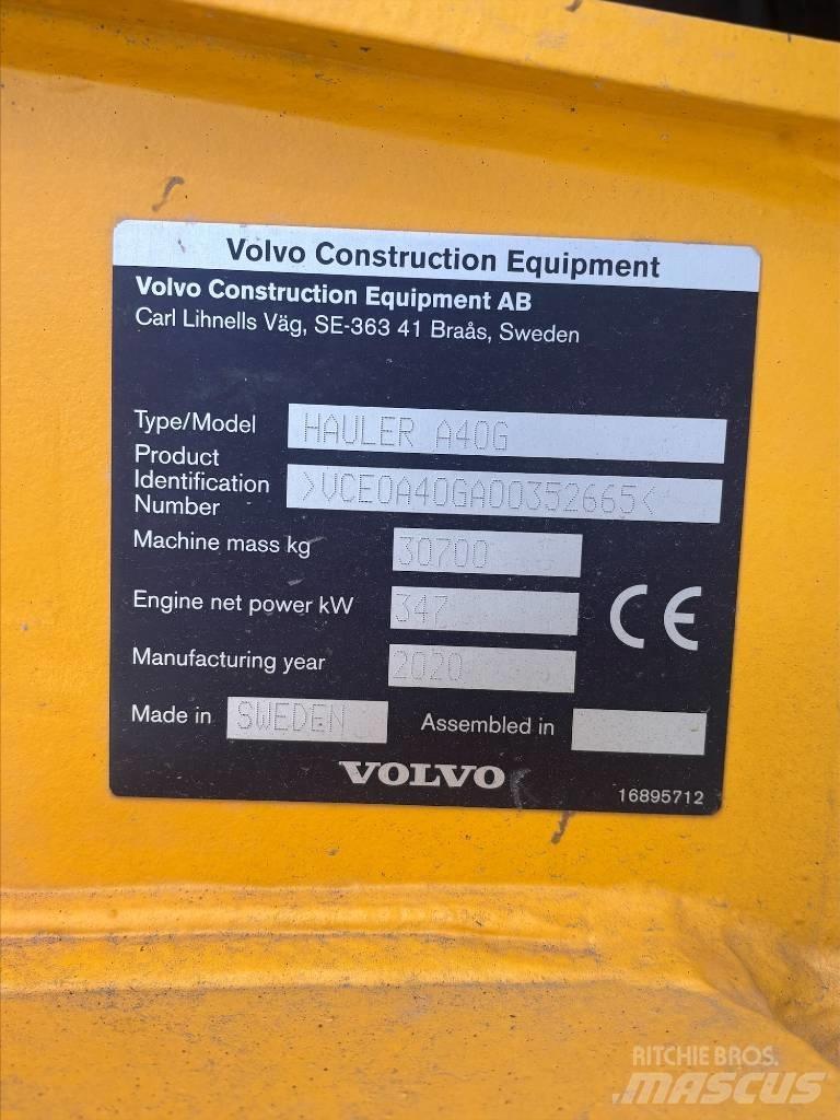 Volvo A40G Rammestyrte Dumpere