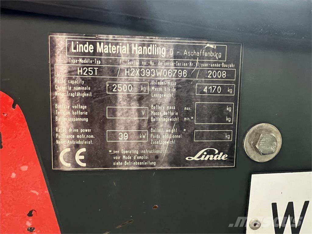 Linde H25T Propan trucker