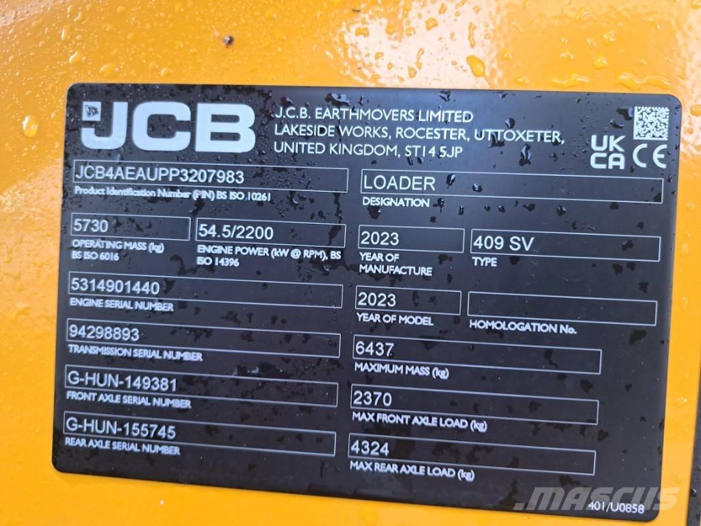 JCB 409 SV NE Hjullastere