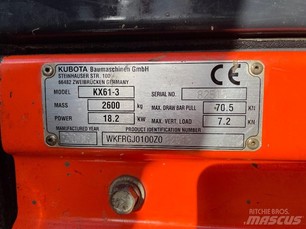Kubota KX 61-3 Minigravere <7t