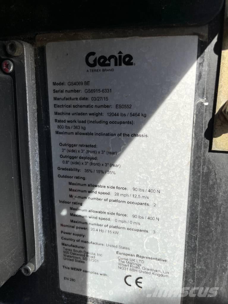Genie GS 4069 BE Sakselifter