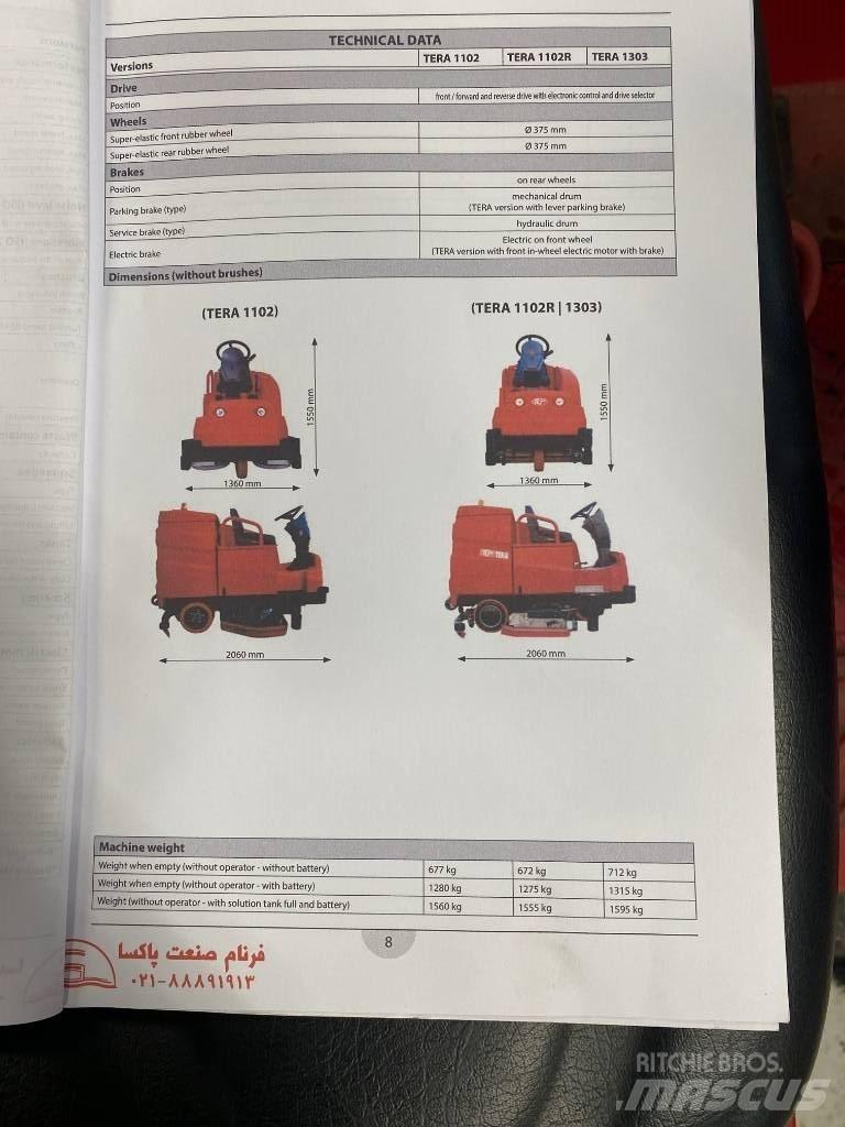 RCM Tera 1102 Gulvvaskemaskiner