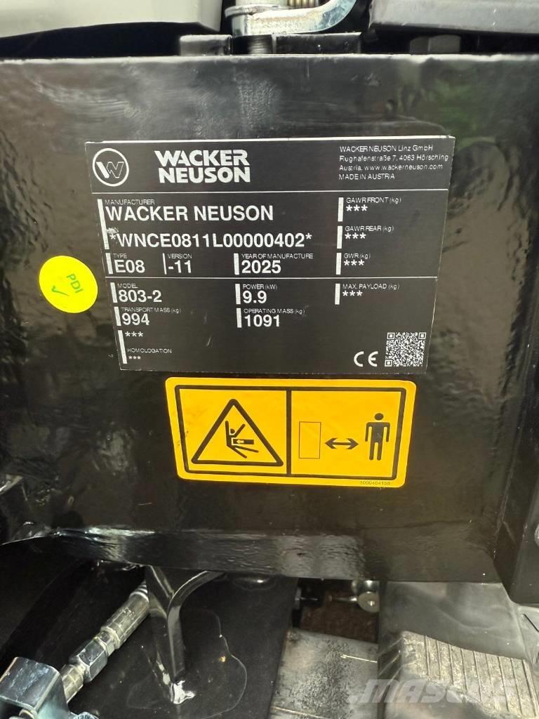 Wacker Neuson 803 Minigravere <7t