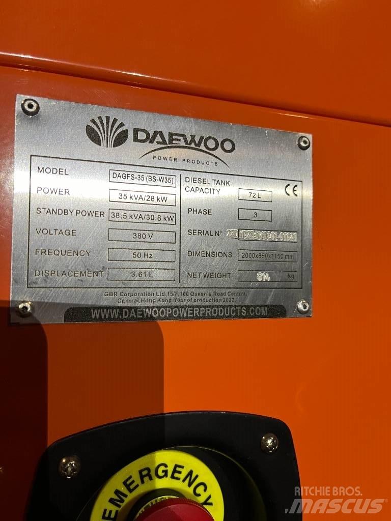 Daewoo Dagfs-35 Diesel Generatorer