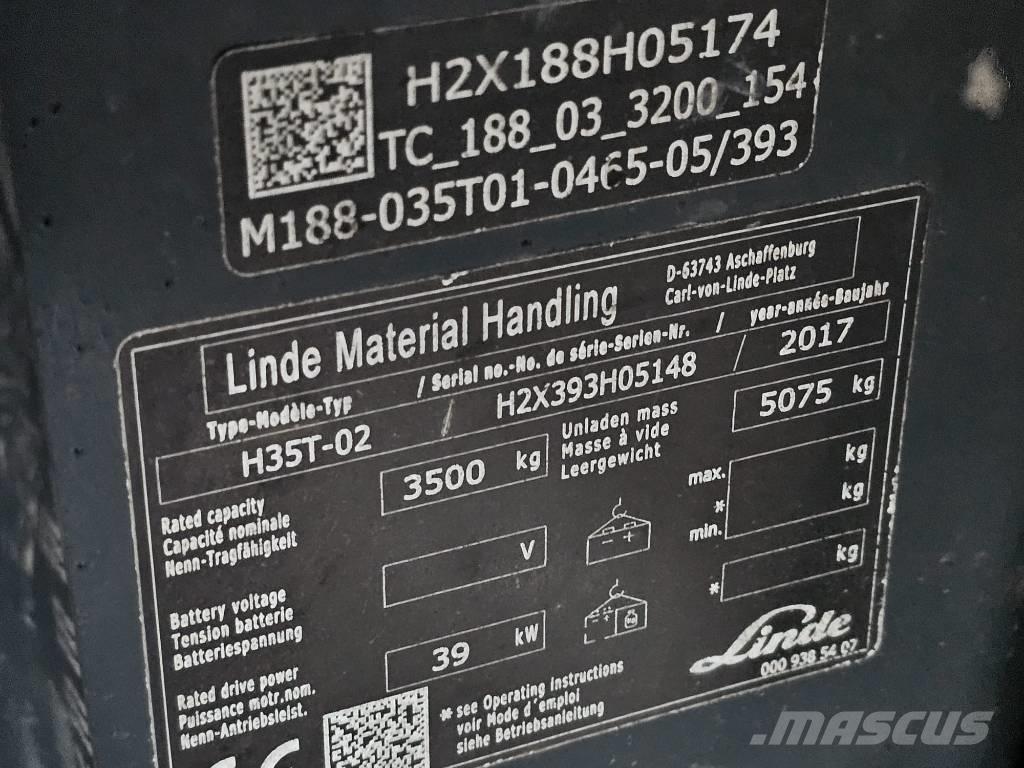 Linde H35T-02 Propan trucker