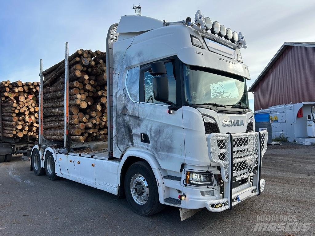 Scania R 650 Tømmerbiler