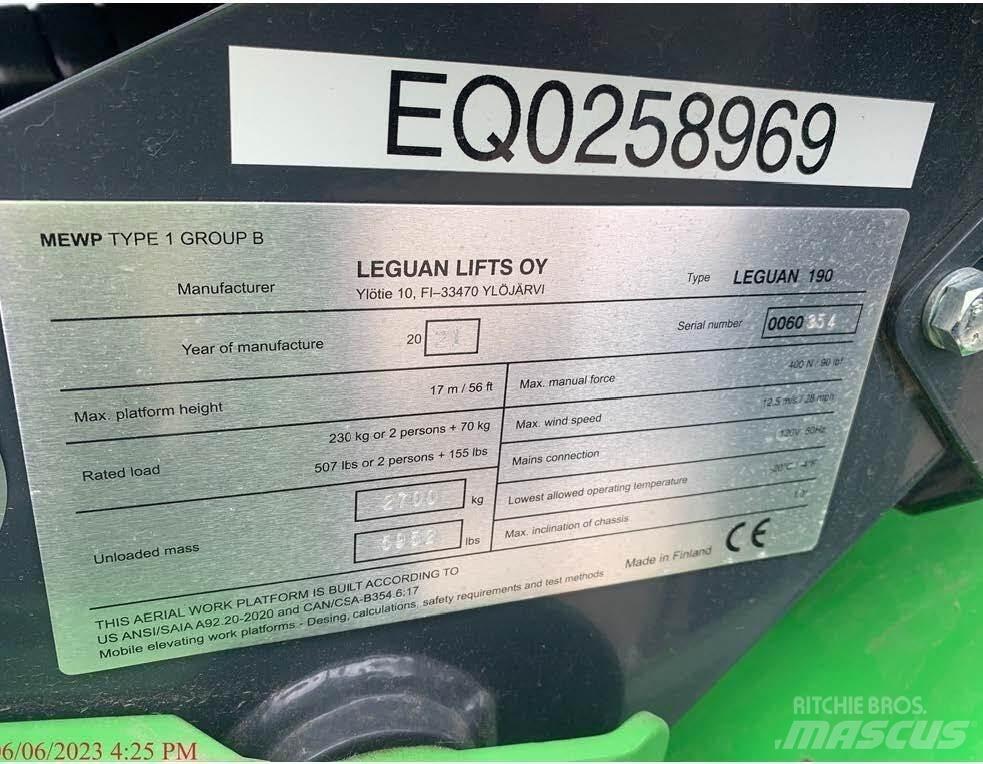 Avant LEGUAN 190 Leddede bomlifter