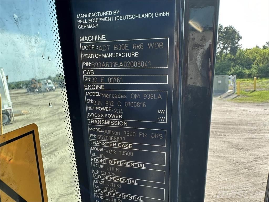 Bell B30E Rammestyrte Dumpere
