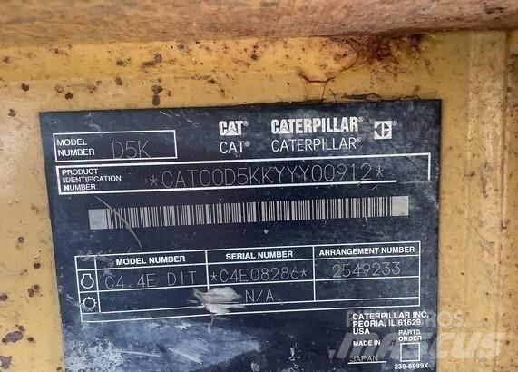 CAT D5K LGP Rørutleggere