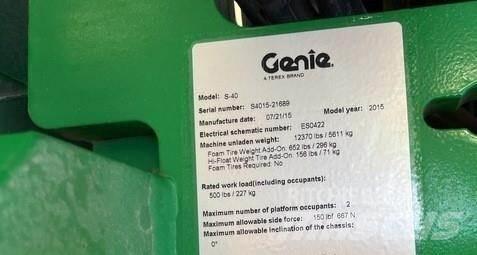 Genie S40 Teleskop bomlifter