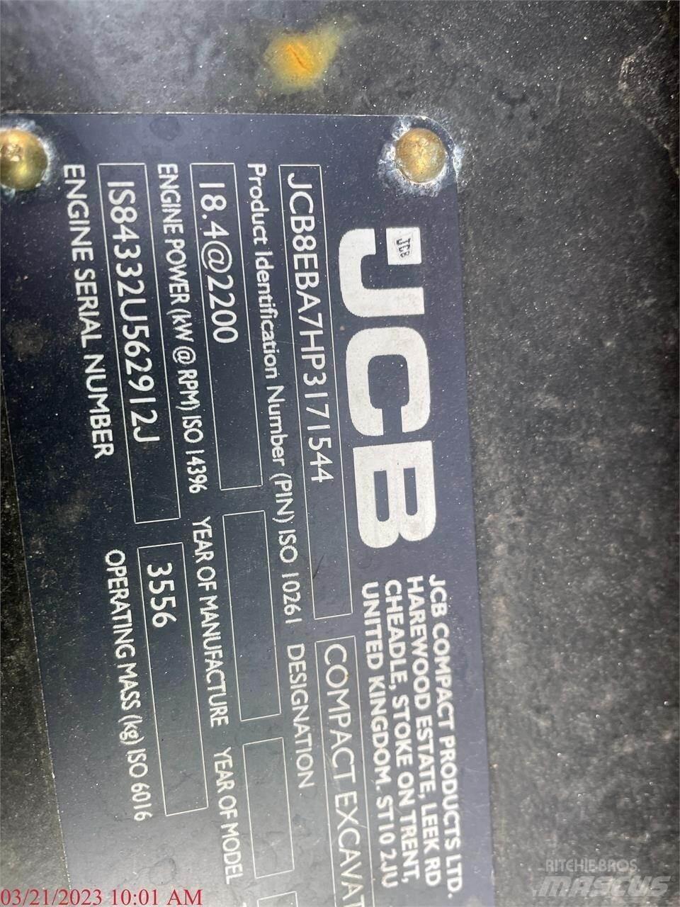 JCB 35Z-1 Minigravere <7t